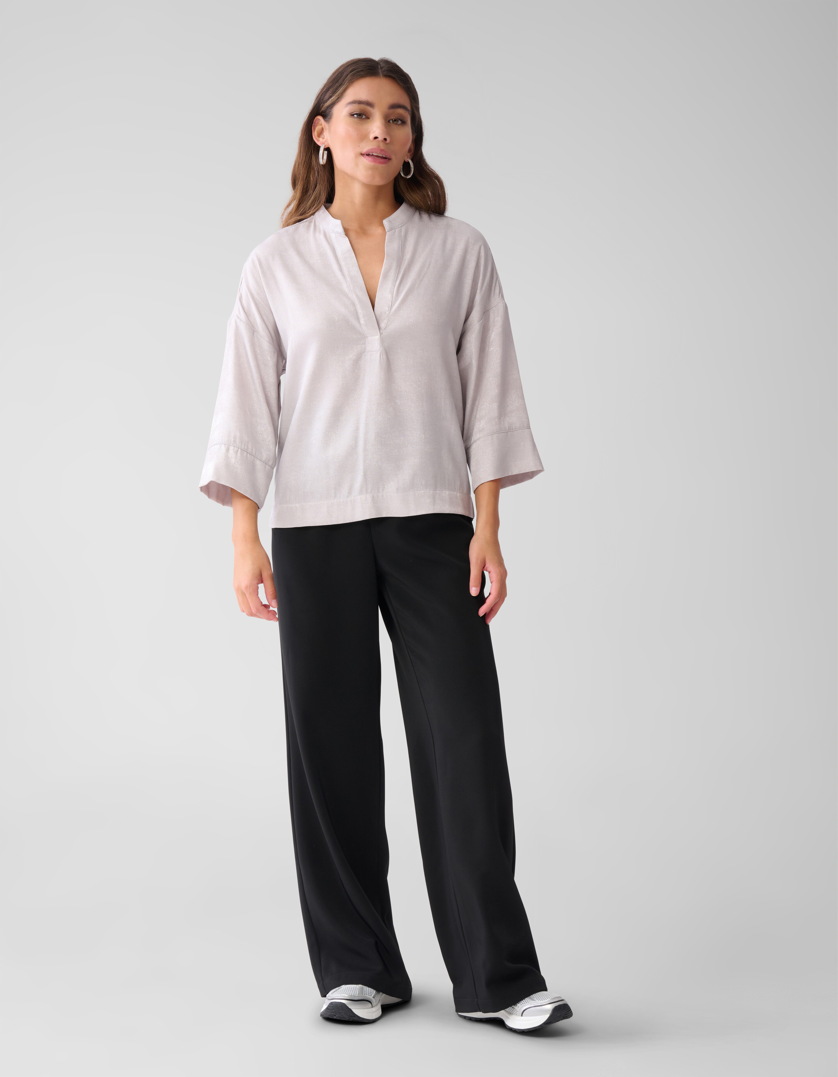 Shine Wide Blouse Zilver SHOEBY WOMEN