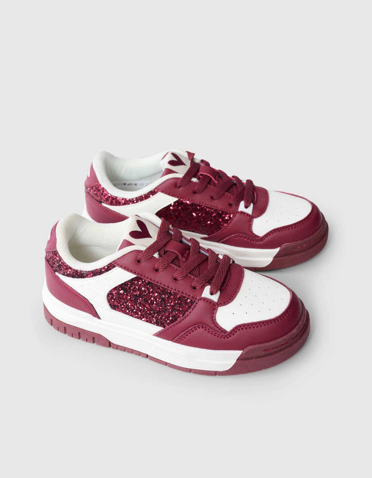 Glitter Sneaker Donkerrood SCHOENEN SHOEBY