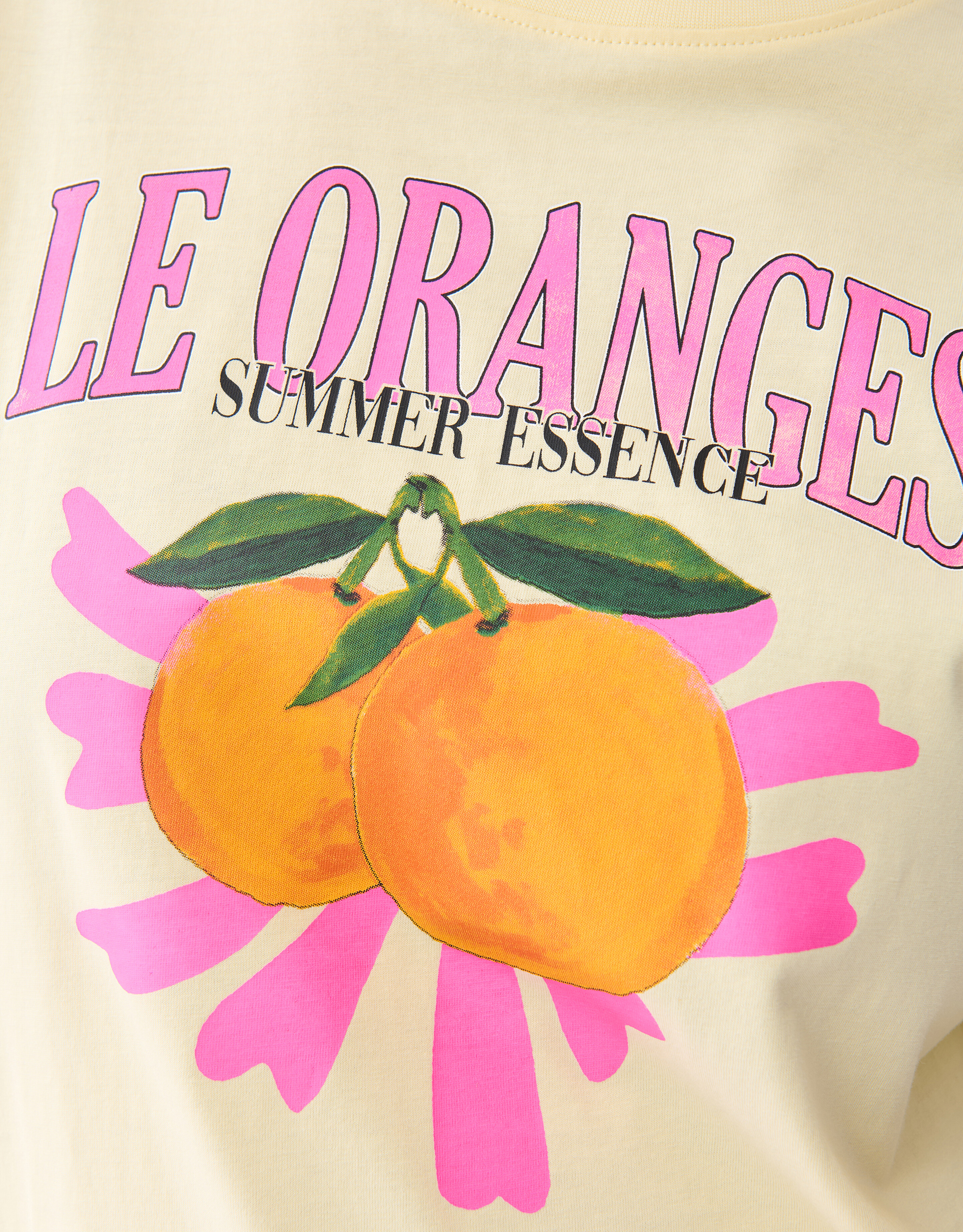 Orange Artwork T-shirt Geel SHOEBY WOMEN
