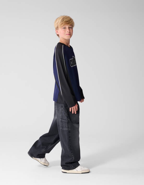 Ultra Baggy Fit Carpenter Jeans Donkergrijs SHOEBY BOYS
