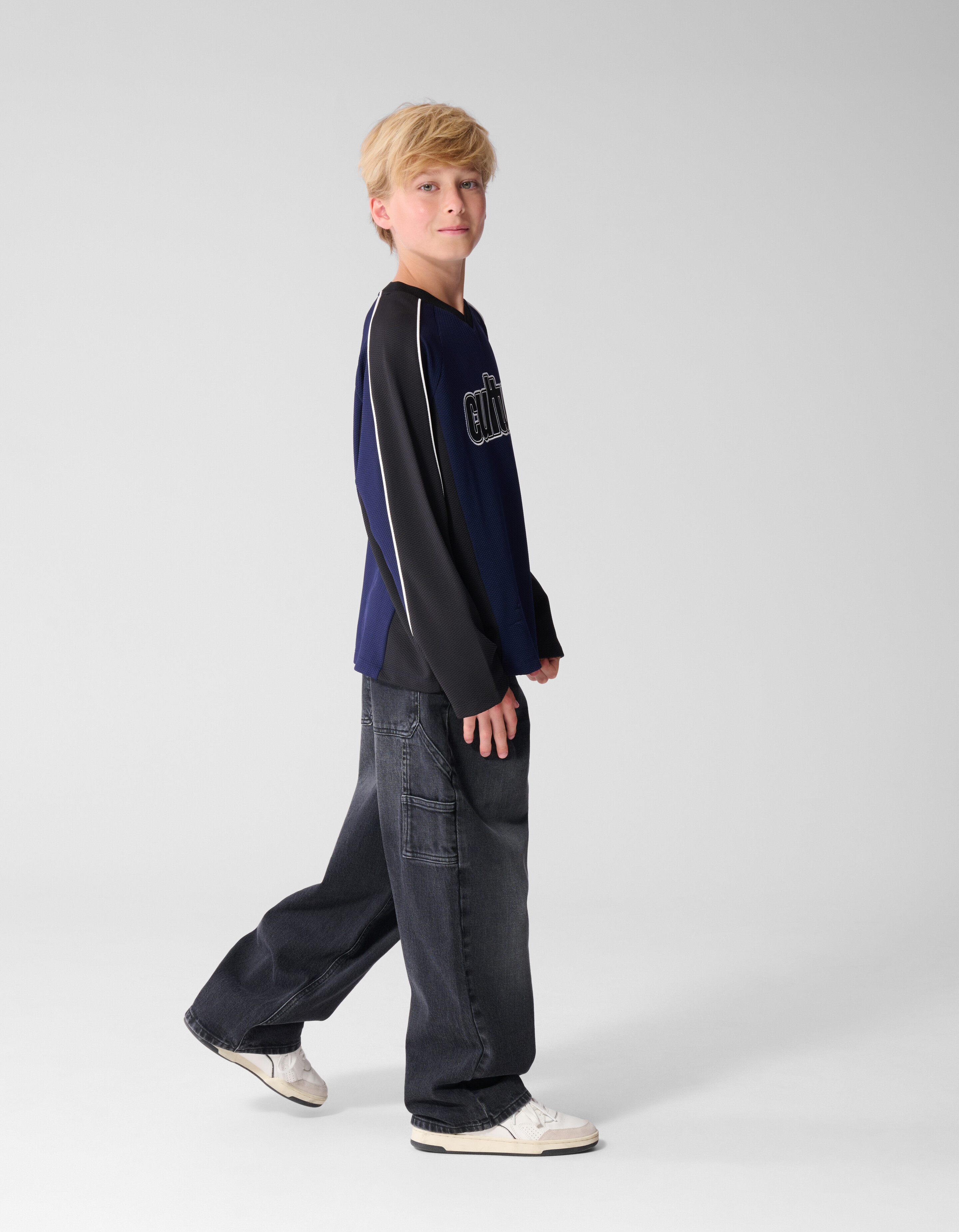 Ultra Baggy Fit Carpenter Jeans Donkergrijs SHOEBY BOYS