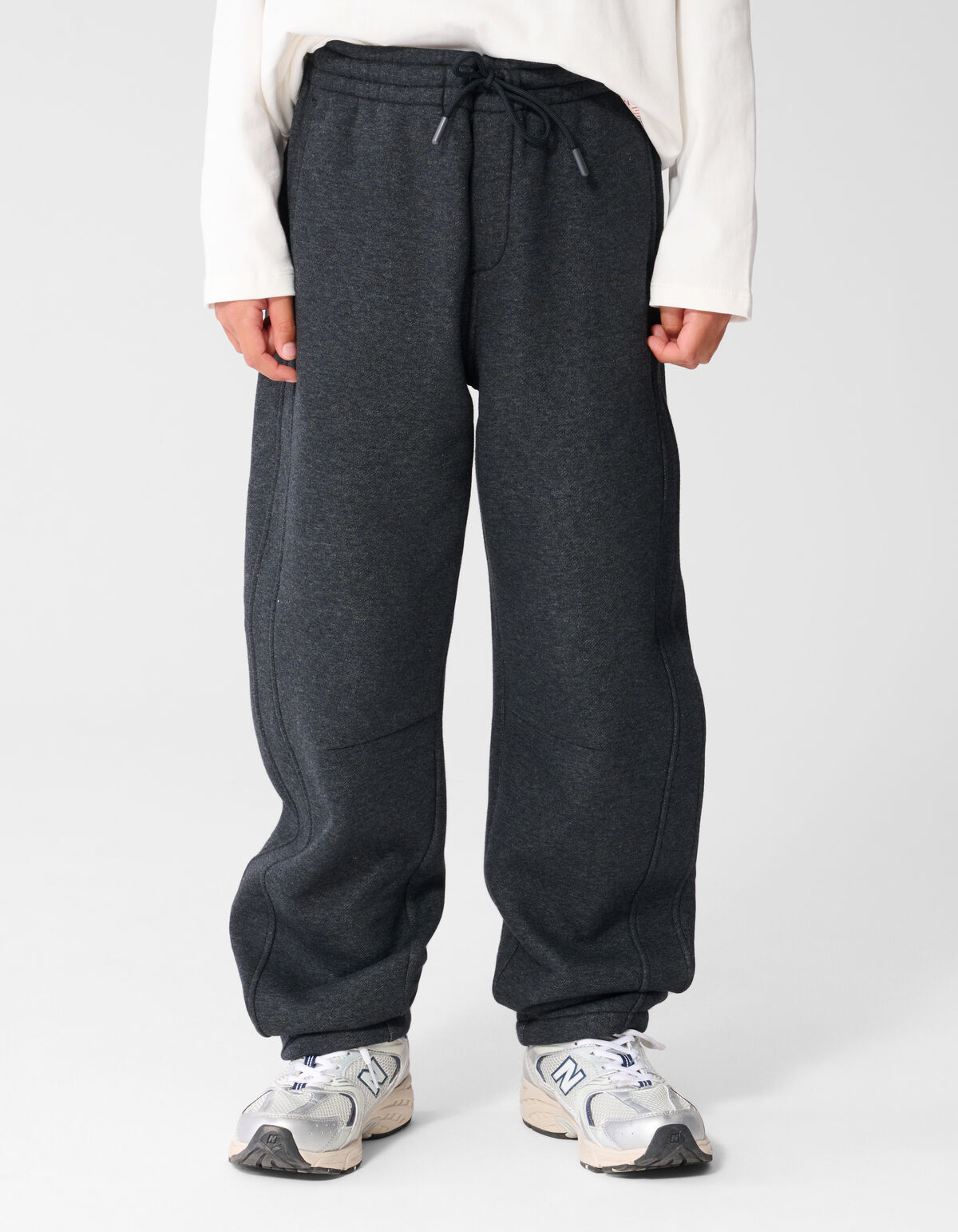 Baggy Fit Joggingbroek Donkergrijs SHOEBY BOYS