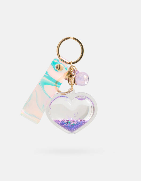 Hart Sleutelhanger Paars SHOEBY ACCESSOIRES