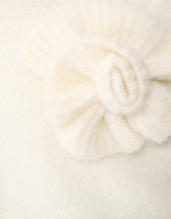 Flower Trui Gebroken Wit SHOEBY WOMEN