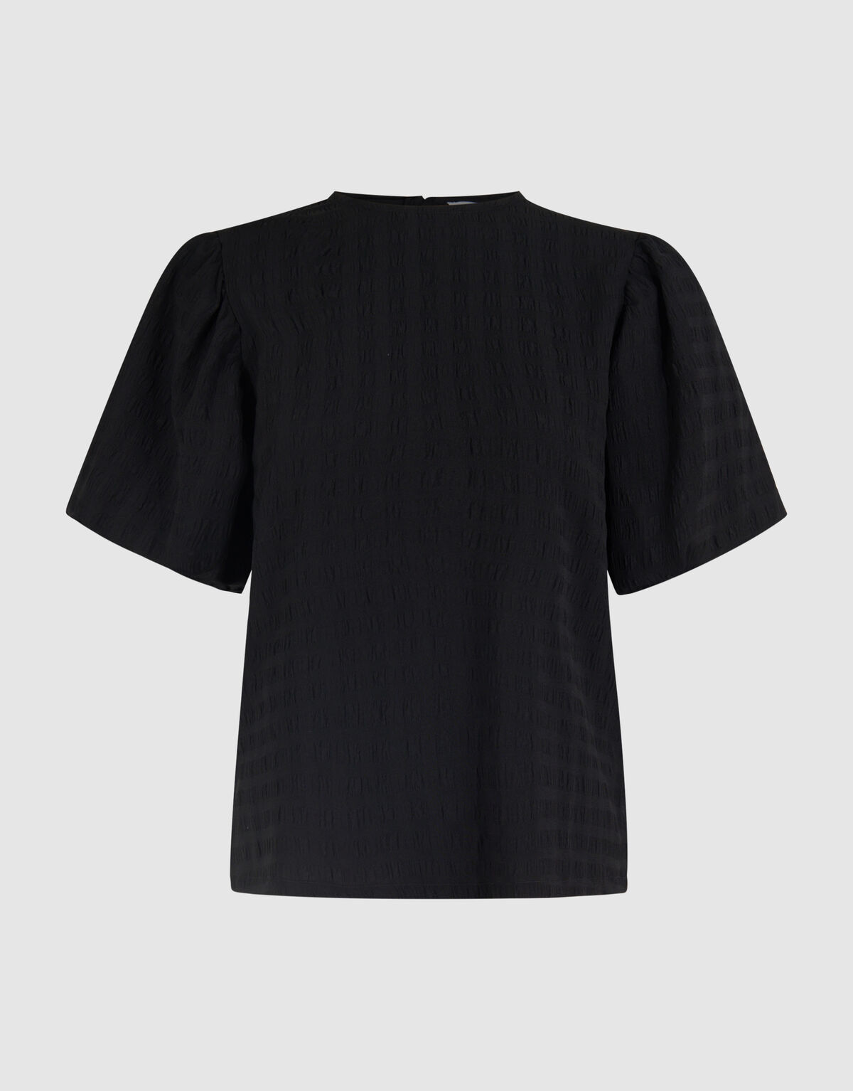 Crinkle Strik Top Zwart SHOEBY WOMEN