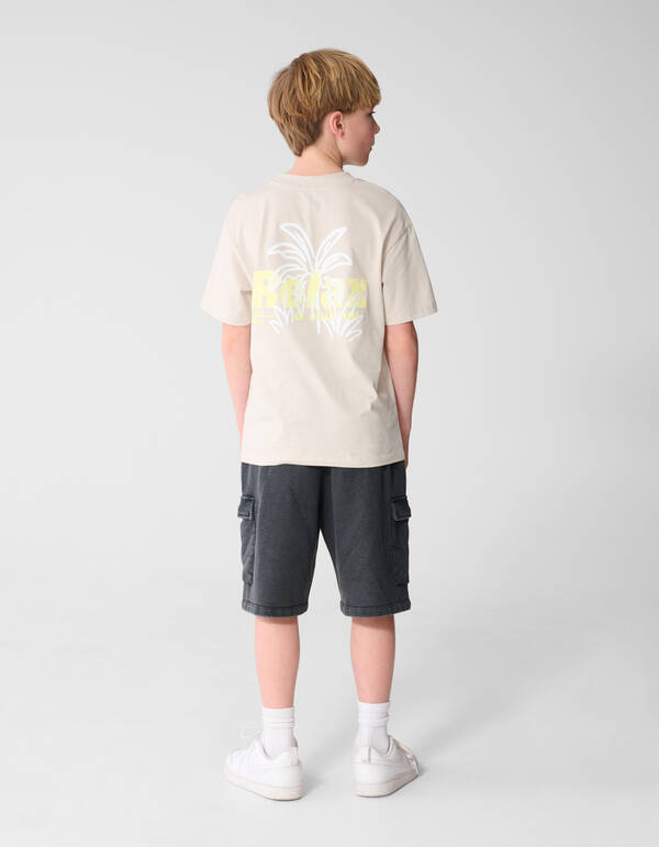 Relax Artwork T-shirt Beige SHOEBY BOYS