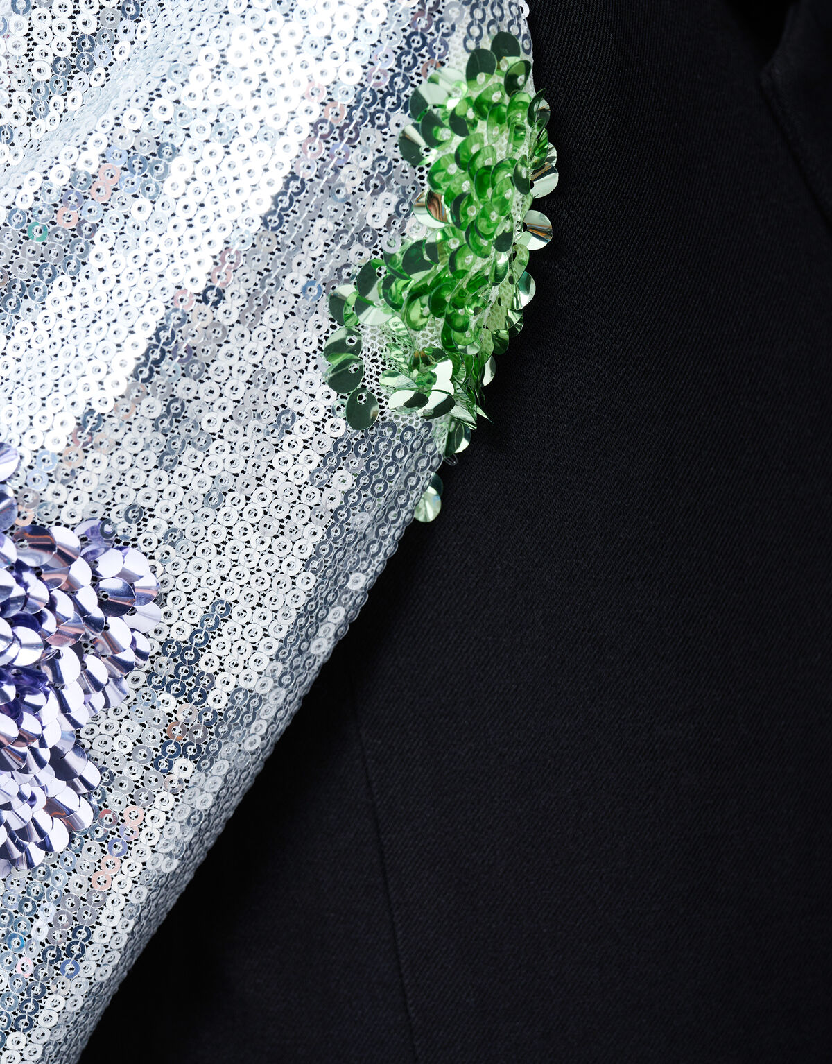 Flower Sequin Blazer Zwart SHOEBY GIRLS