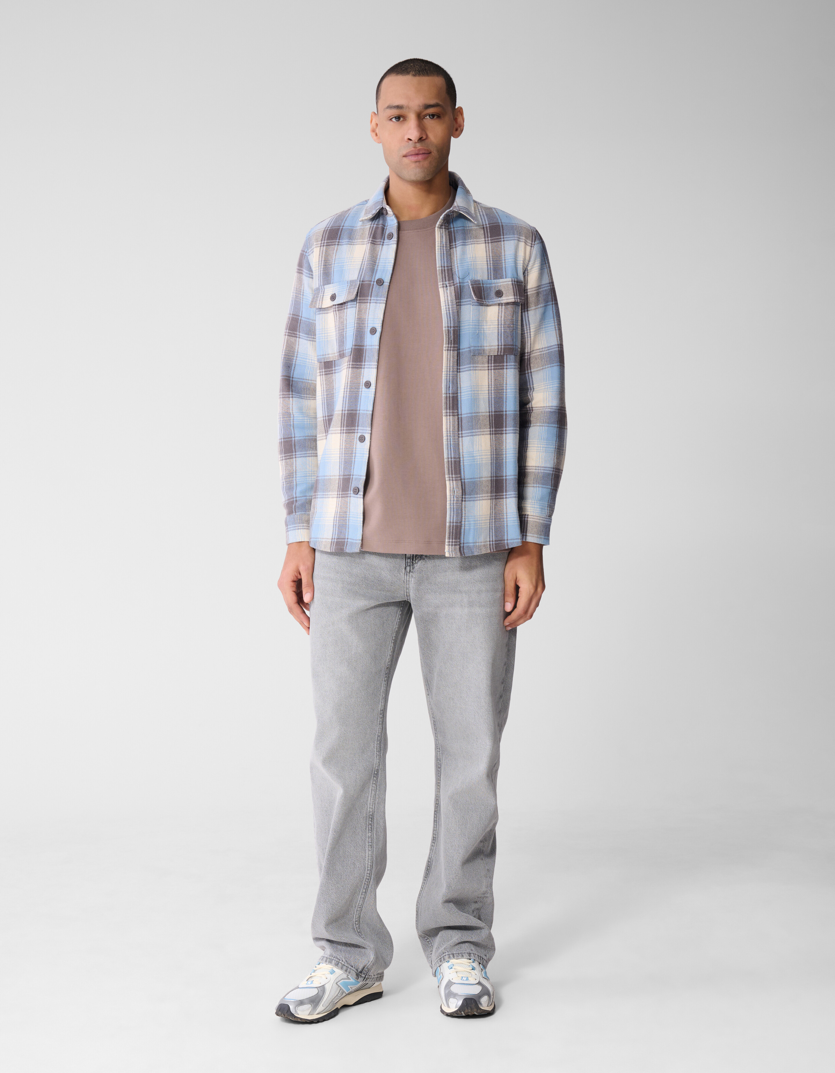 Relaxed Fit Jeans Lichtgrijs L32 SHOEBY MEN