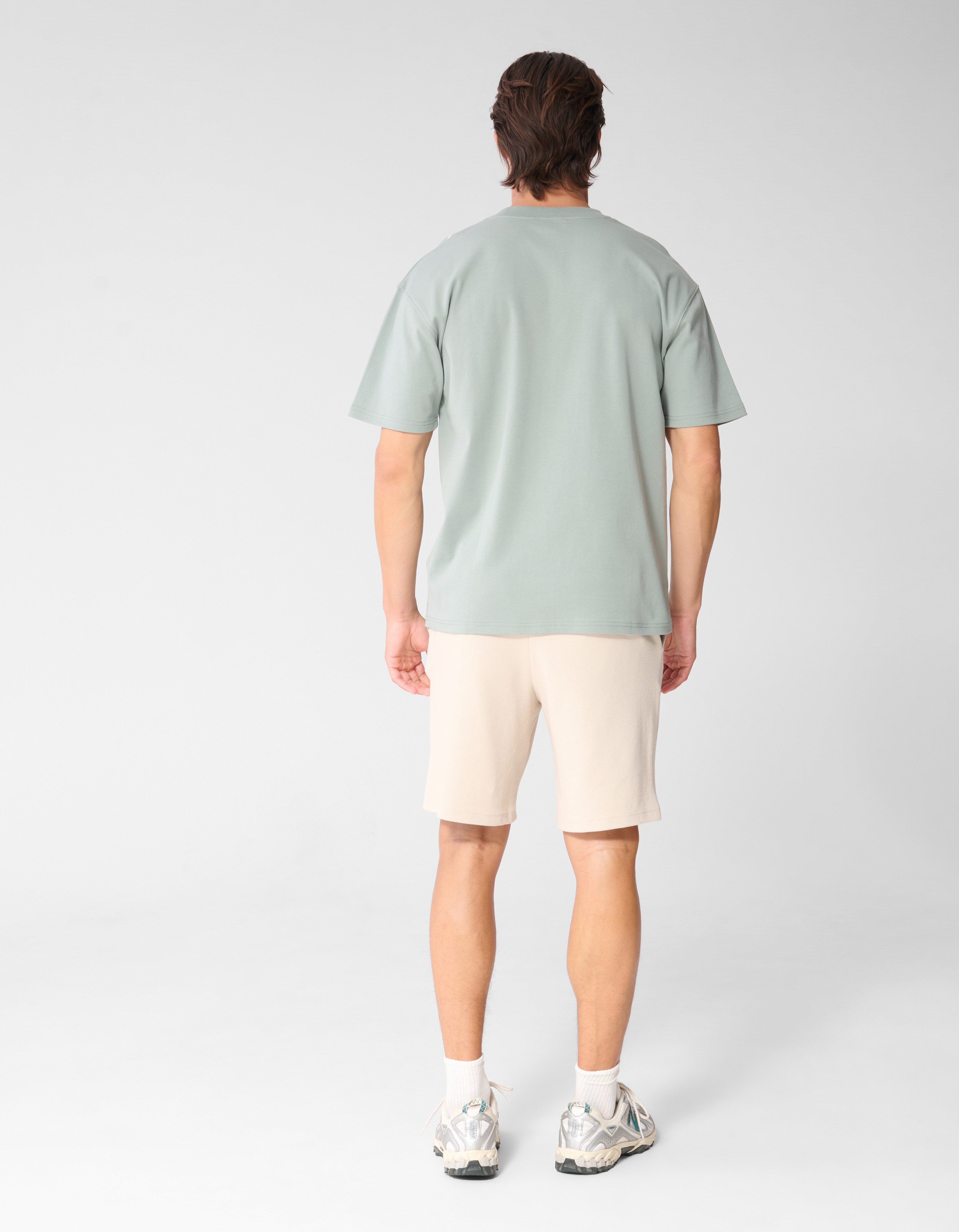 Embroidery Spark T-shirt Lichtgroen SHOEBY MEN