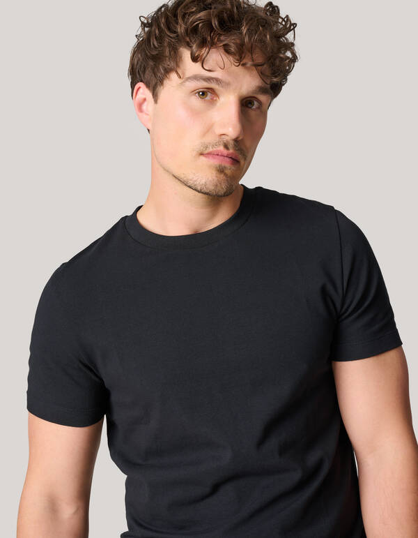 Basis T-shirt Zwart SHOEBY MEN