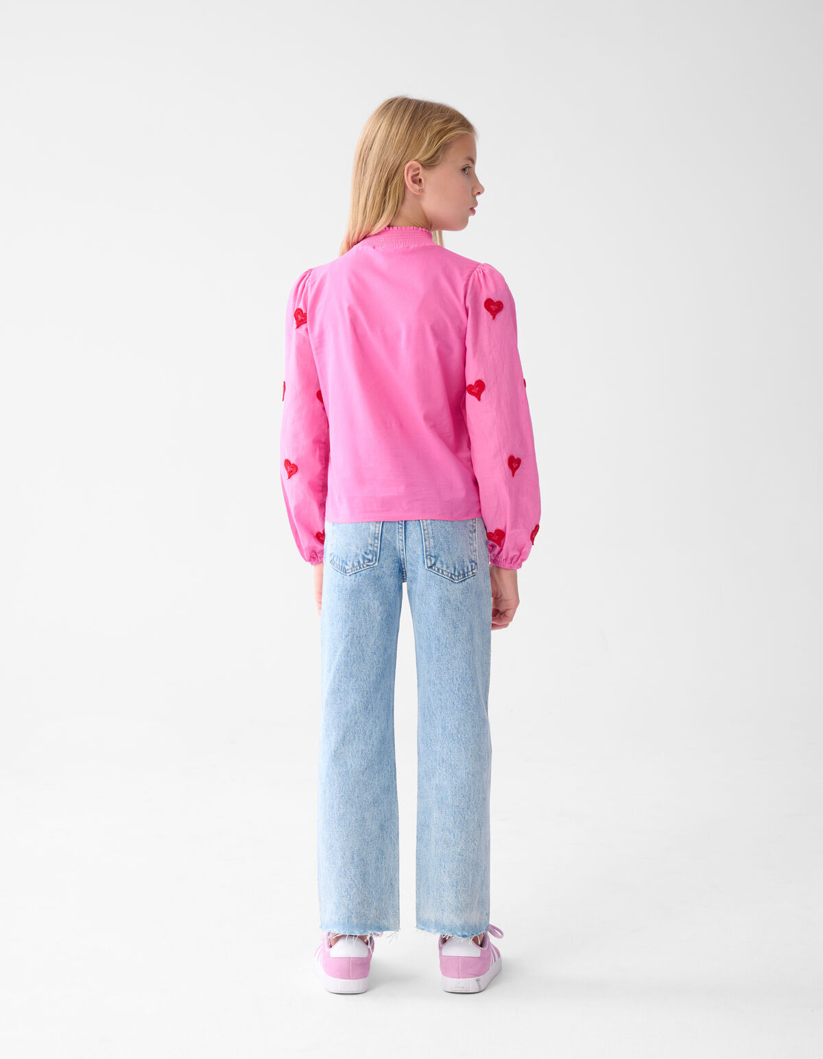 Strass Wide Leg Jeans Mediumstone SHOEBY GIRLS