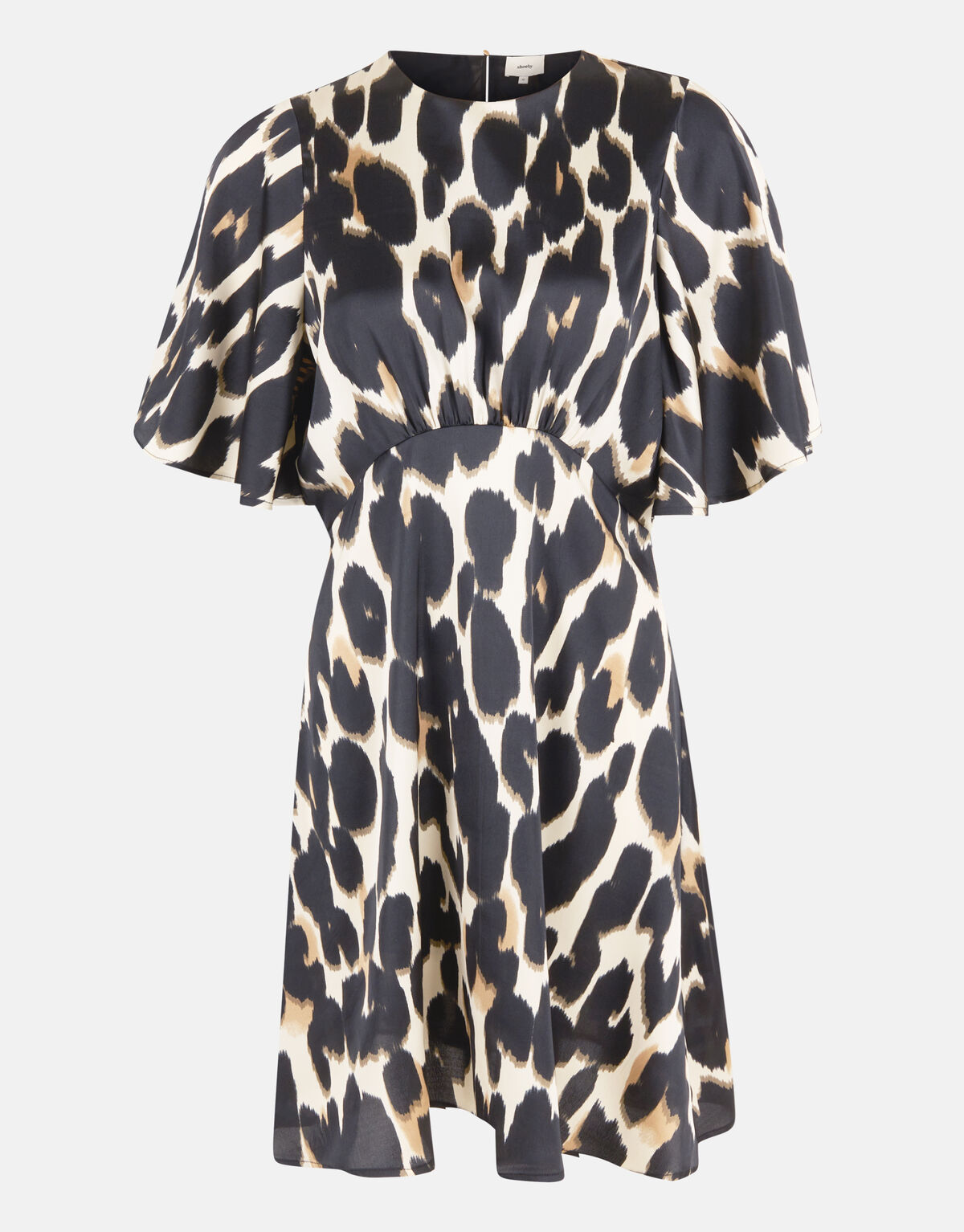 Leopard Midi Jurk Gebroken Wit SHOEBY WOMEN