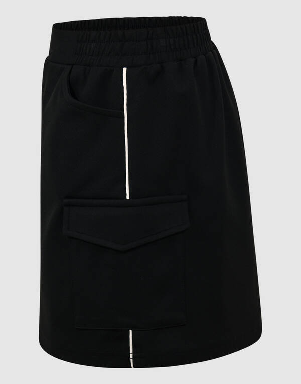 Sporty Cargo Mini Rok Zwart SHOEBY GIRLS