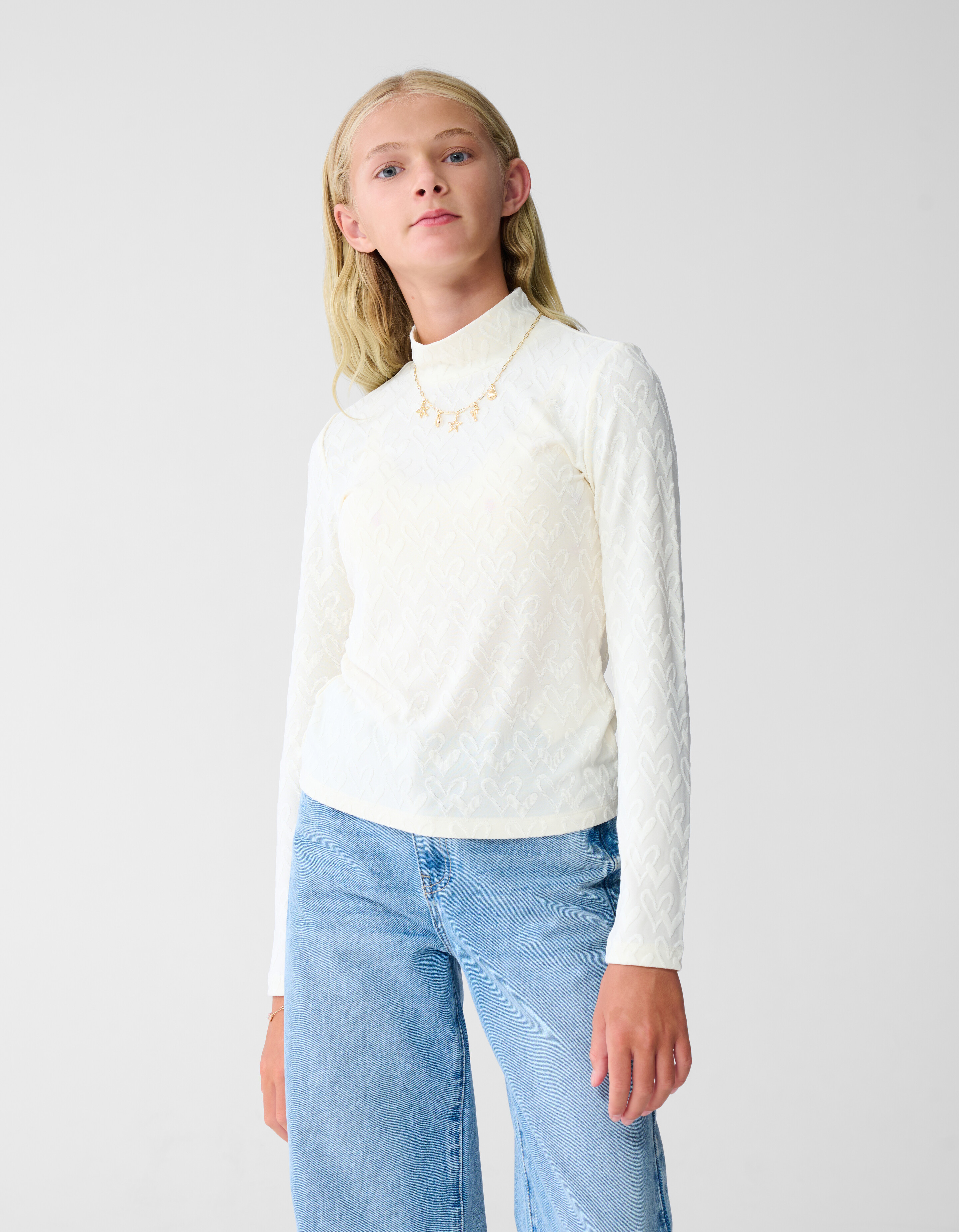 Heart Jersey Top Wit SHOEBY GIRLS