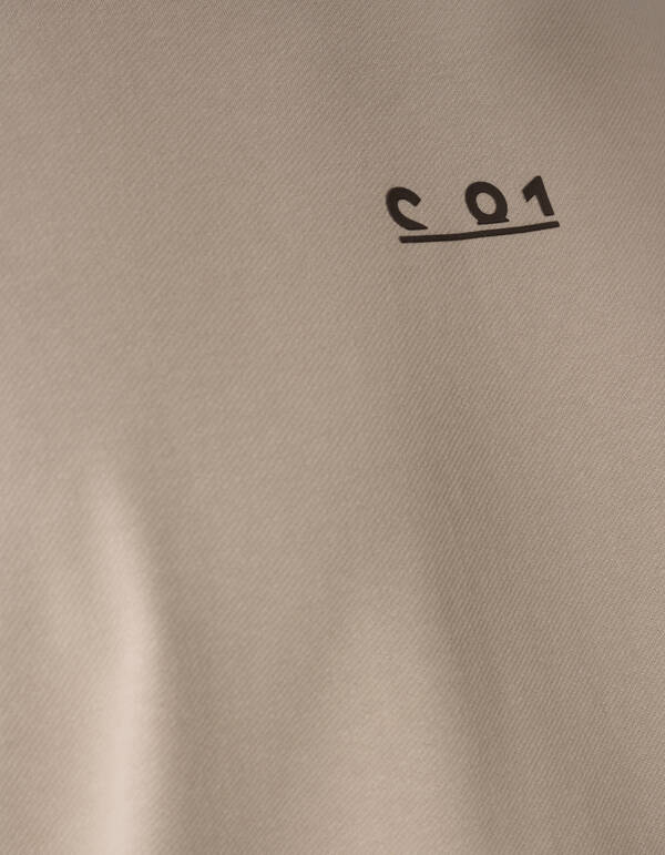 Grafische Tekst T-shirt Lichtbruin SHOEBY MEN