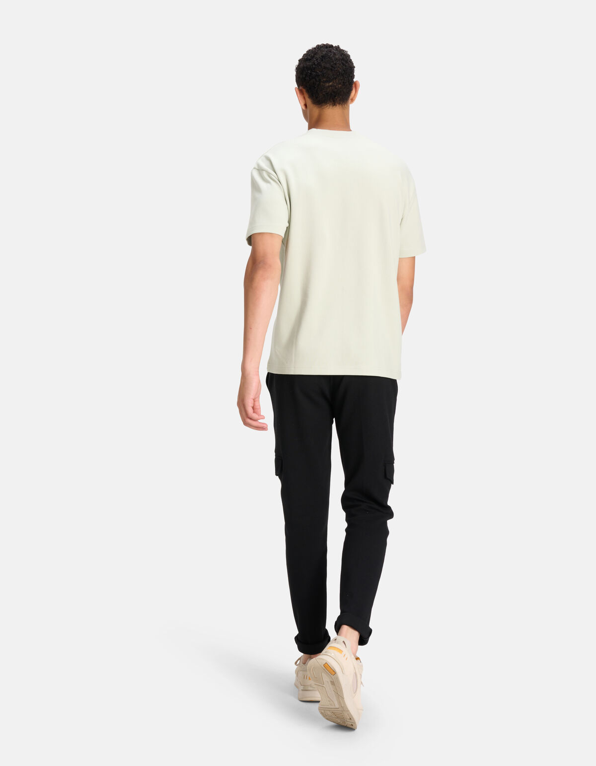 Relaxed Fit T-shirt Lichtgroen SHOEBY MEN