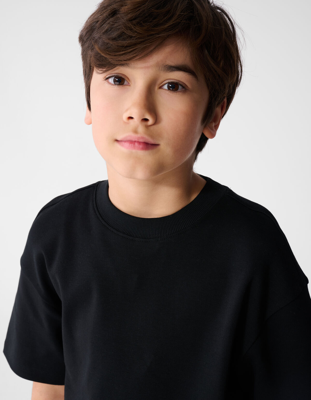 Basic T-shirt Zwart SHOEBY BOYS