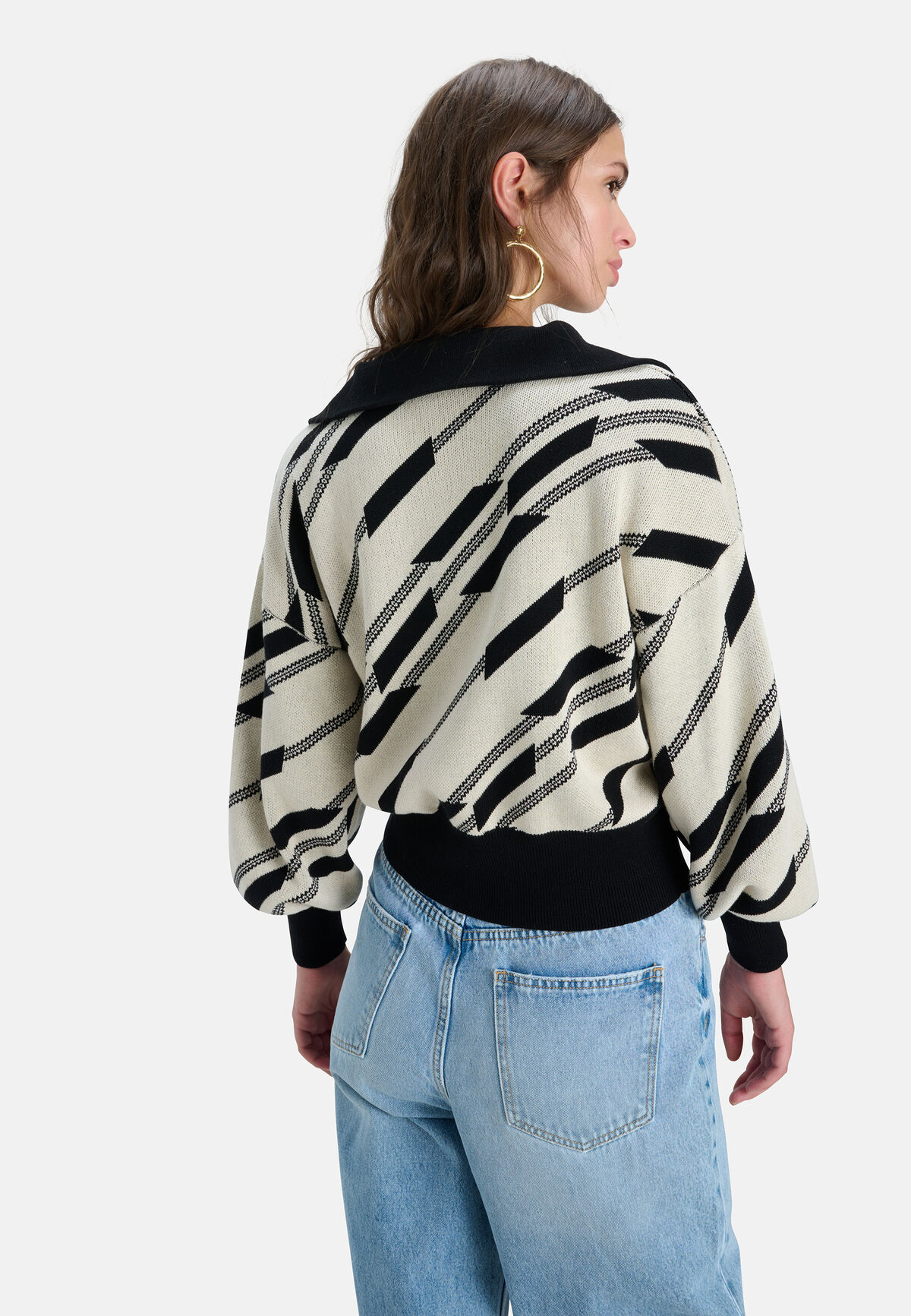 Grafische Trui Zwart SHOEBY WOMEN