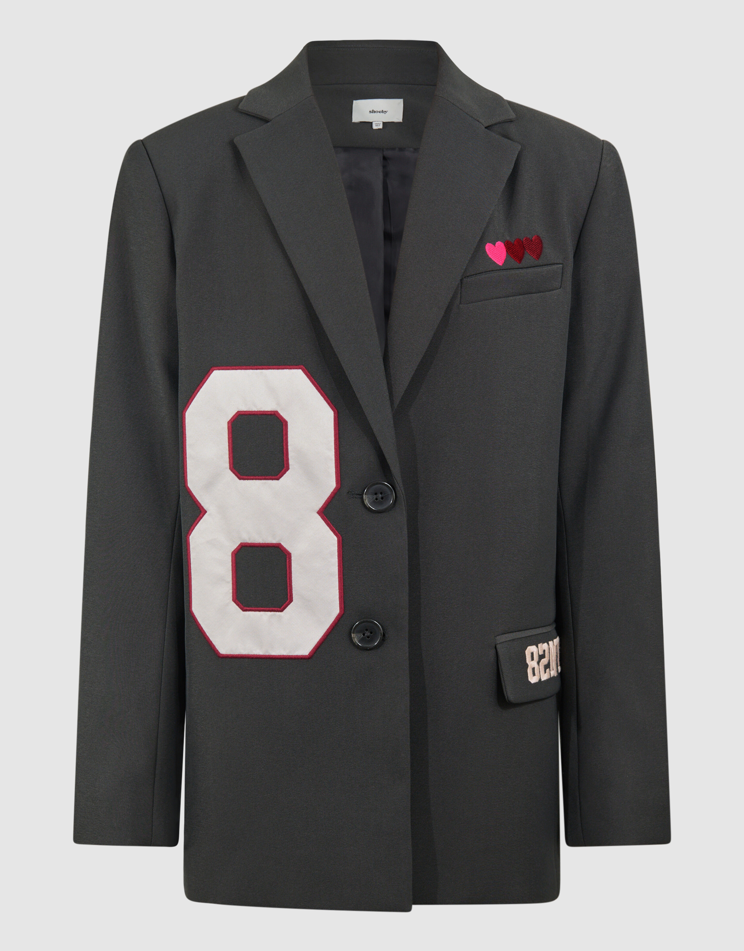 Varsity Blazer Donkergrijs SHOEBY GIRLS