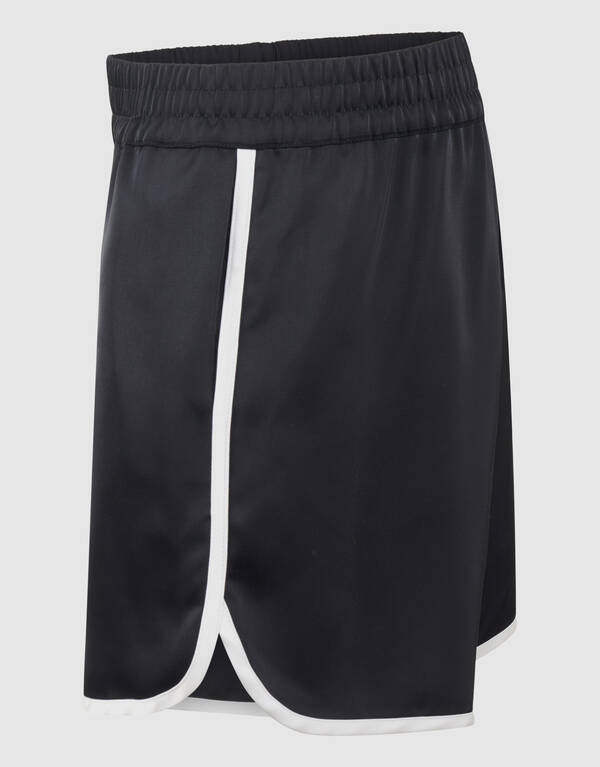 Satijnen Short Zwart By Monica SHOEBY WOMEN