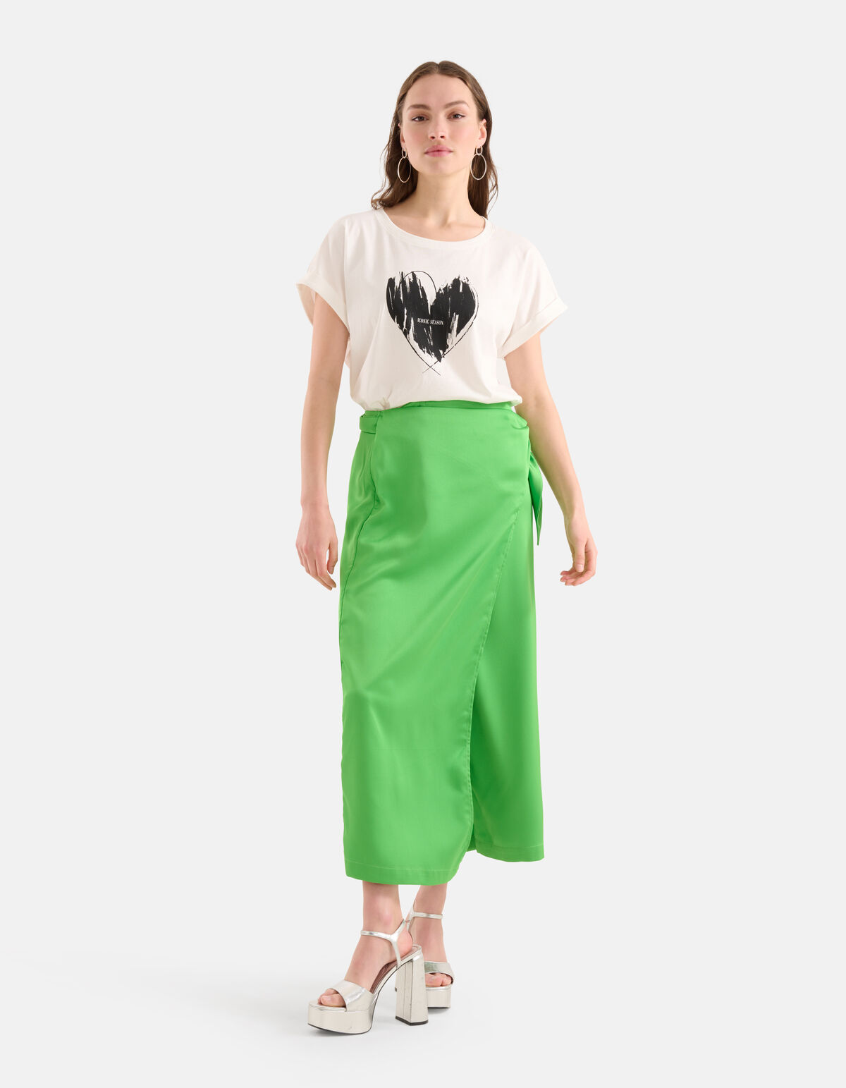 Print T-shirt Gebroken Wit SHOEBY WOMEN