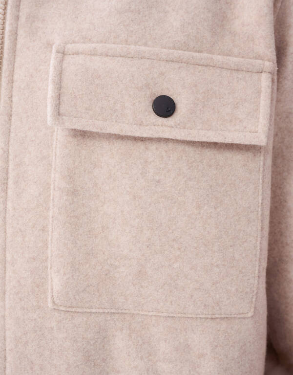 Zip Overshirt Zand SHOEBY MEN