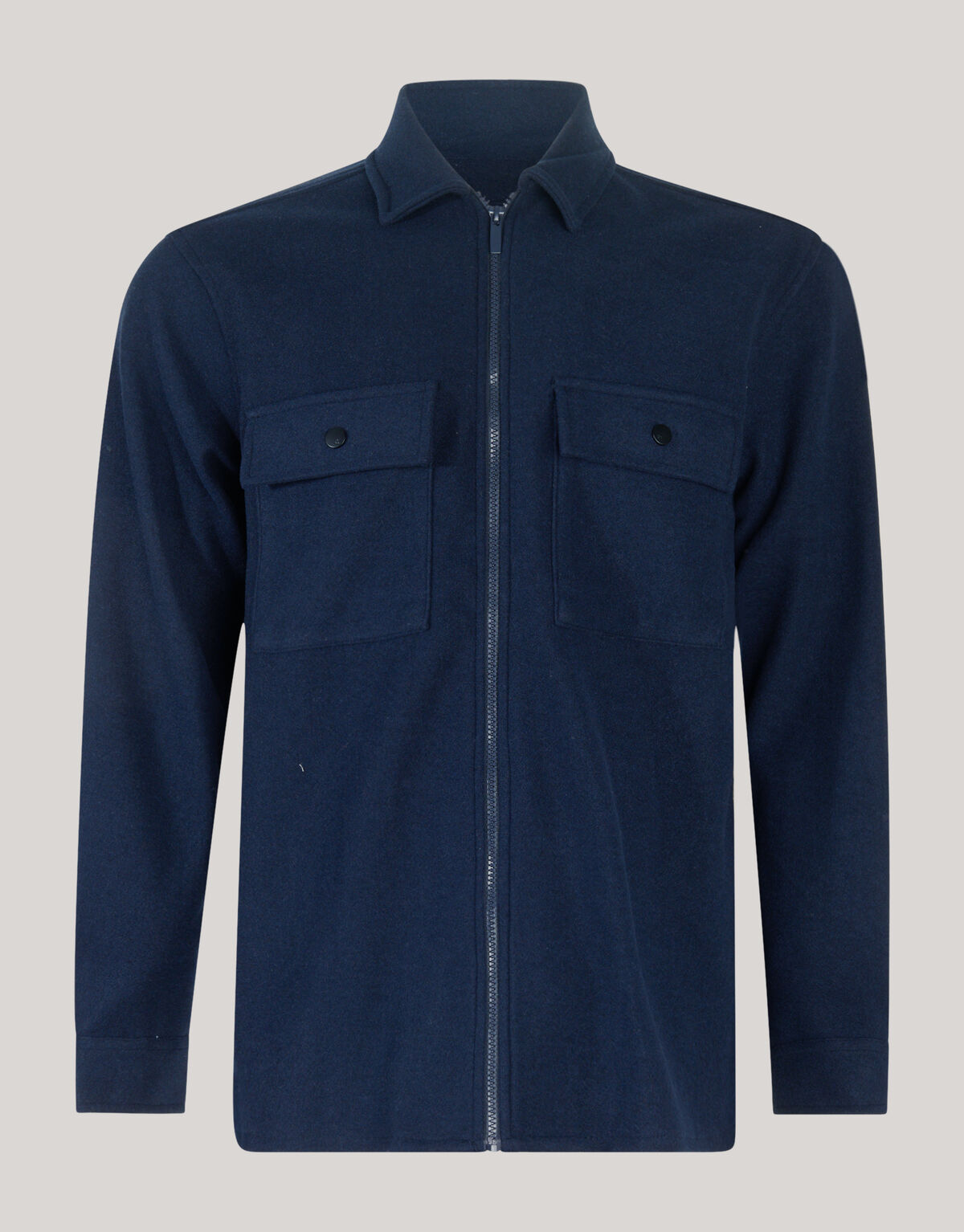 Zip Overshirt Donkerblauw SHOEBY MEN