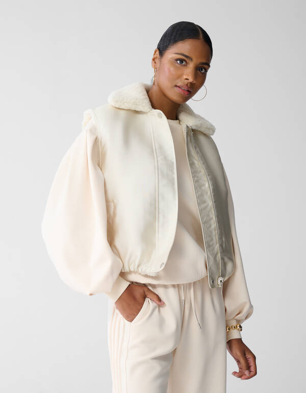 Reversible Gilet Gebroken Wit By Fred SHOEBY WOMEN