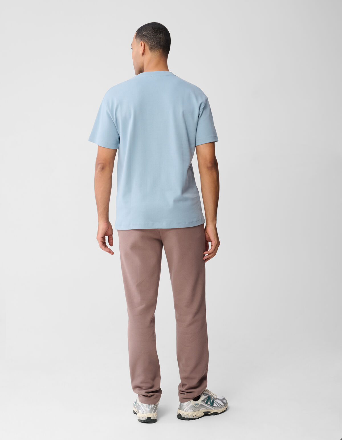 Embroidery Badge T-shirt Lichtblauw SHOEBY MEN