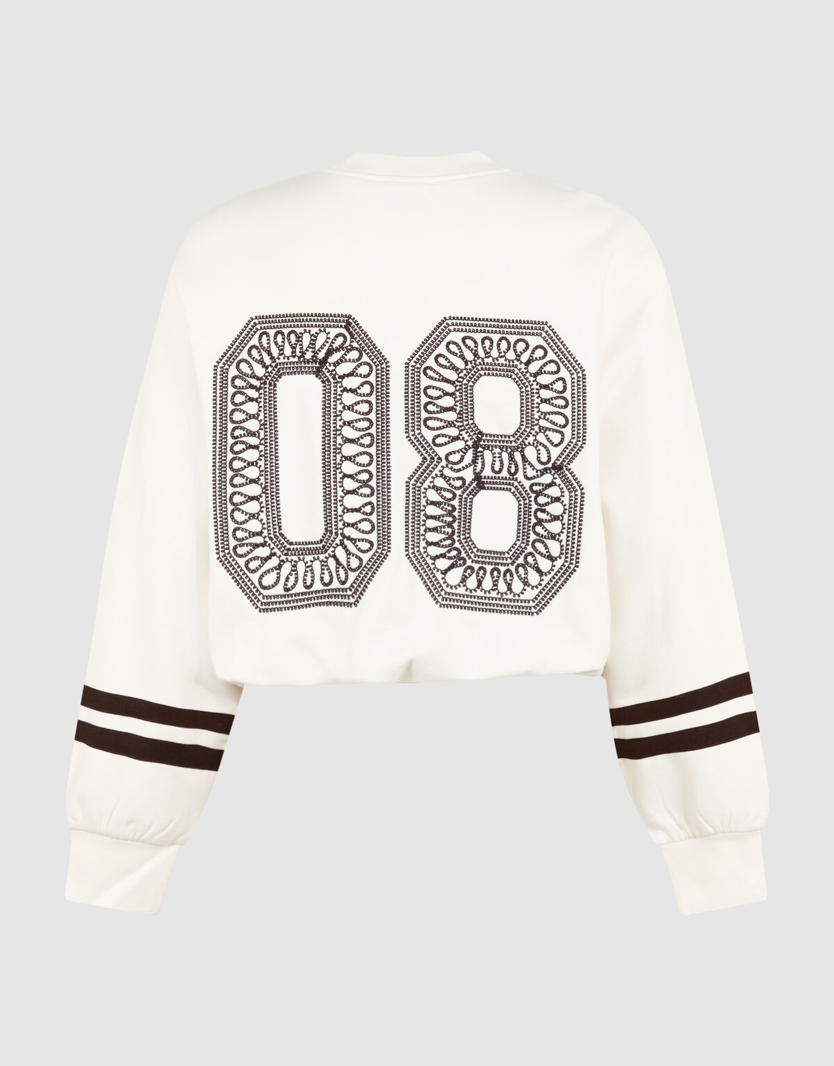 Varsity Cord Sweater Gebroken Wit SHOEBY WOMEN