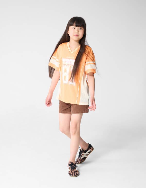 Baseball T-shirt Oranje SHOEBY GIRLS