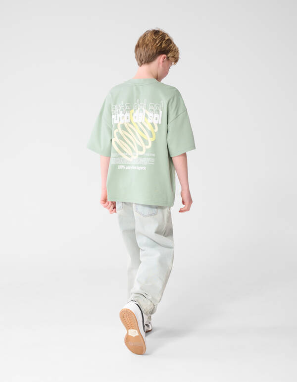 Del Sol Artwork T-shirt Lichtgroen SHOEBY BOYS