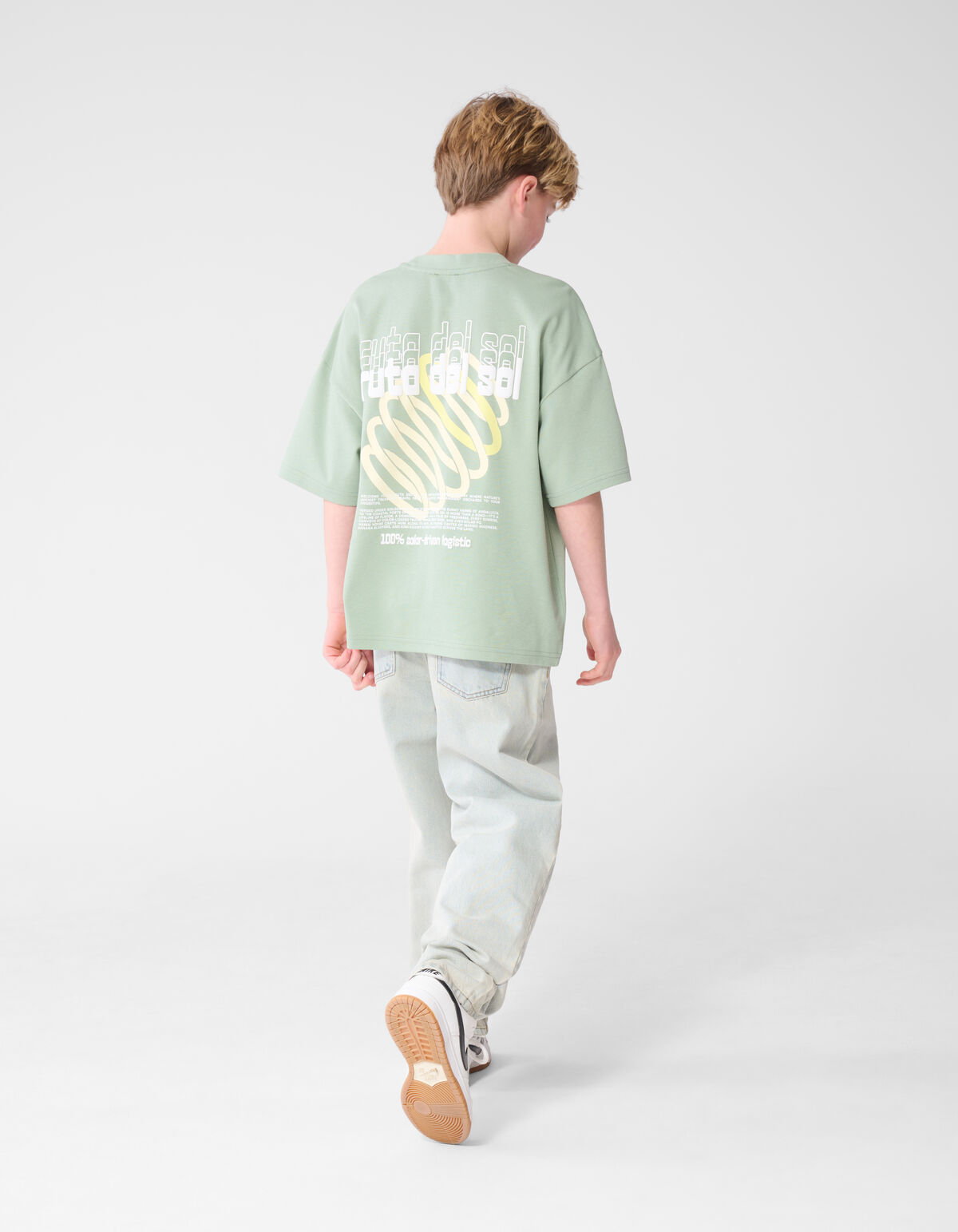 Del Sol Artwork T-shirt Lichtgroen SHOEBY BOYS