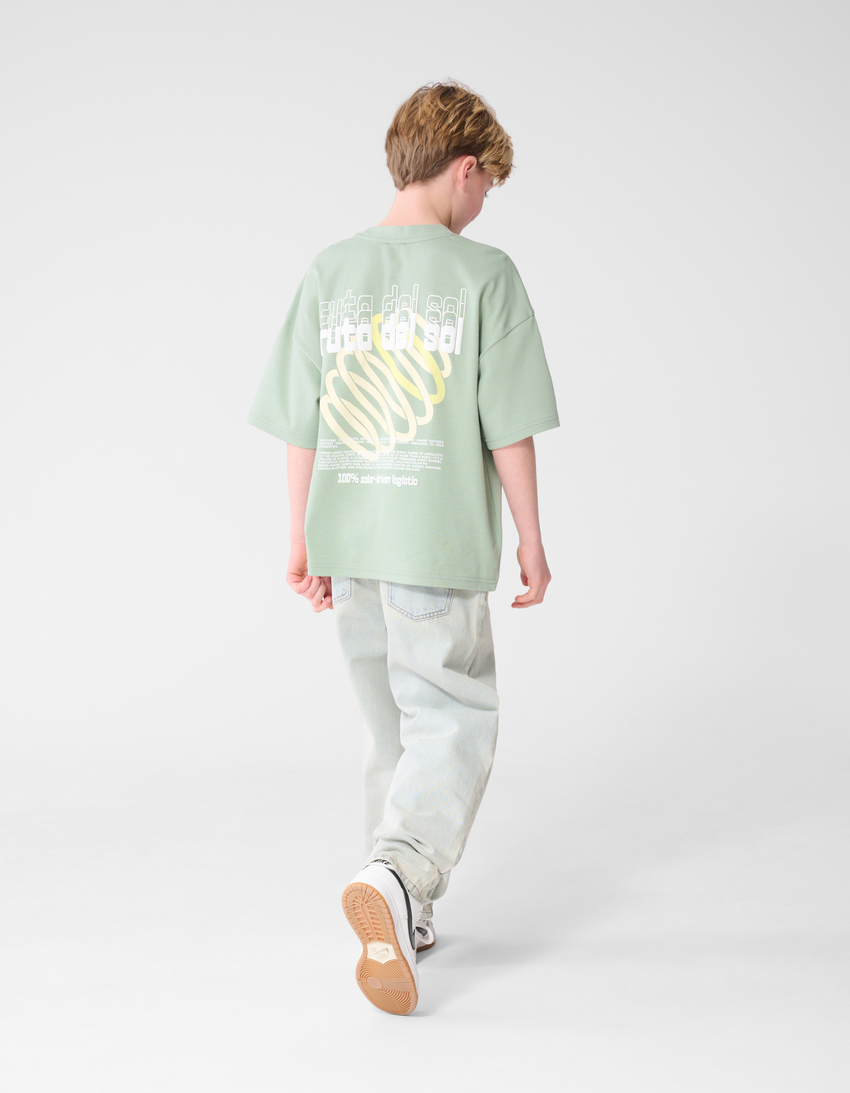 Del Sol Artwork T-shirt Lichtgroen SHOEBY BOYS