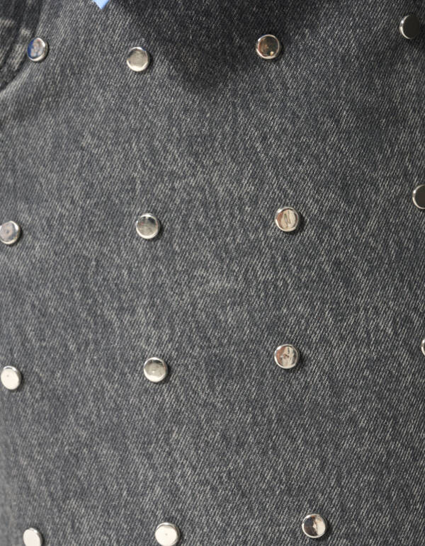 Studded Denim Jort Grijs SHOEBY WOMEN