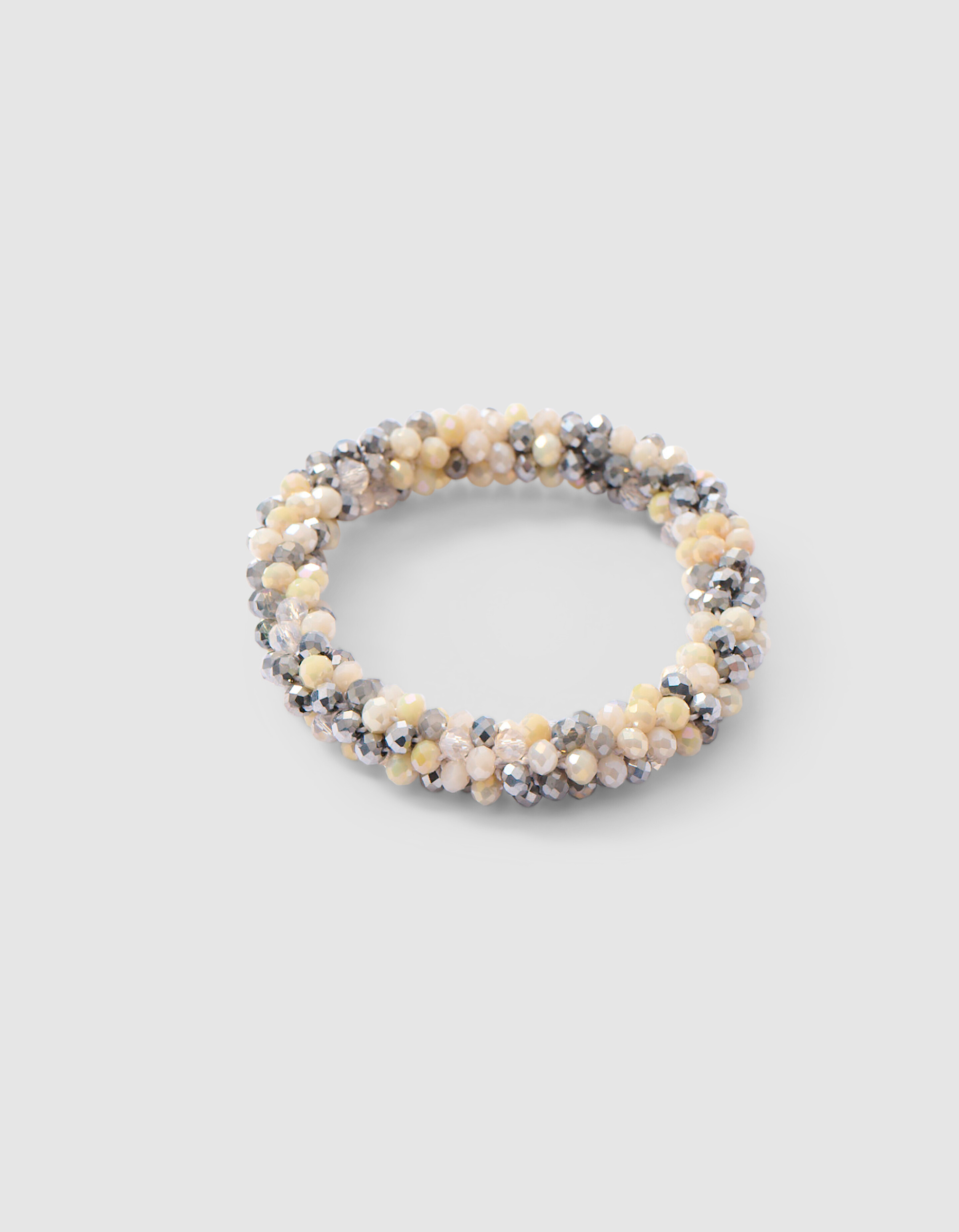 Beaded Haarelastiek Zilver SHOEBY ACCESSOIRES