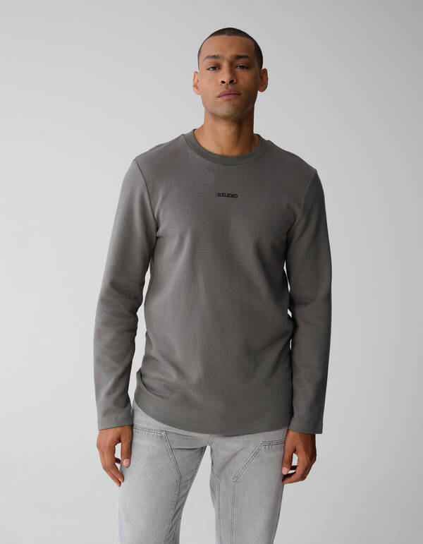 Studio Longsleeve T-shirt Donkergroen SHOEBY MEN