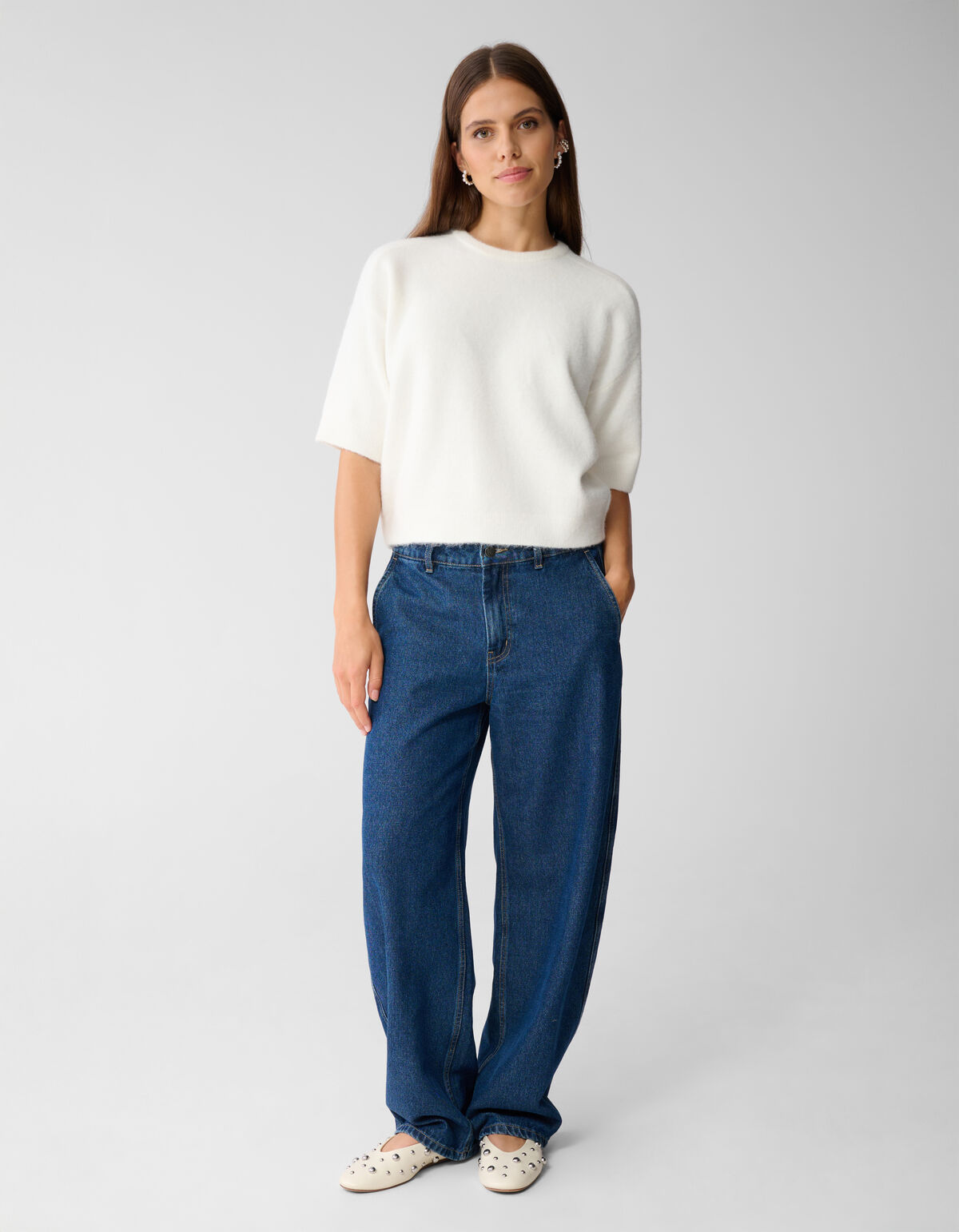 Barrel Fit Jeans Donkerblauw By Mieke SHOEBY WOMEN