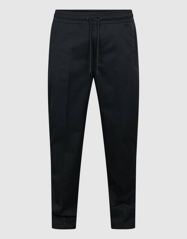 Pinstripe Tapered Fit Broek Zwart SHOEBY MEN