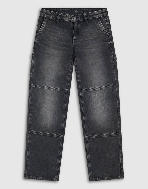 Straight Fit Jeans Donkergrijs SHOEBY BOYS