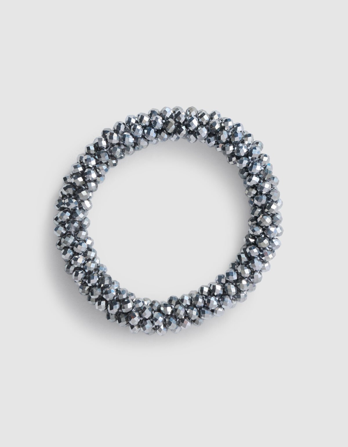 Beaded Haarelastiek Zilver SHOEBY ACCESSOIRES