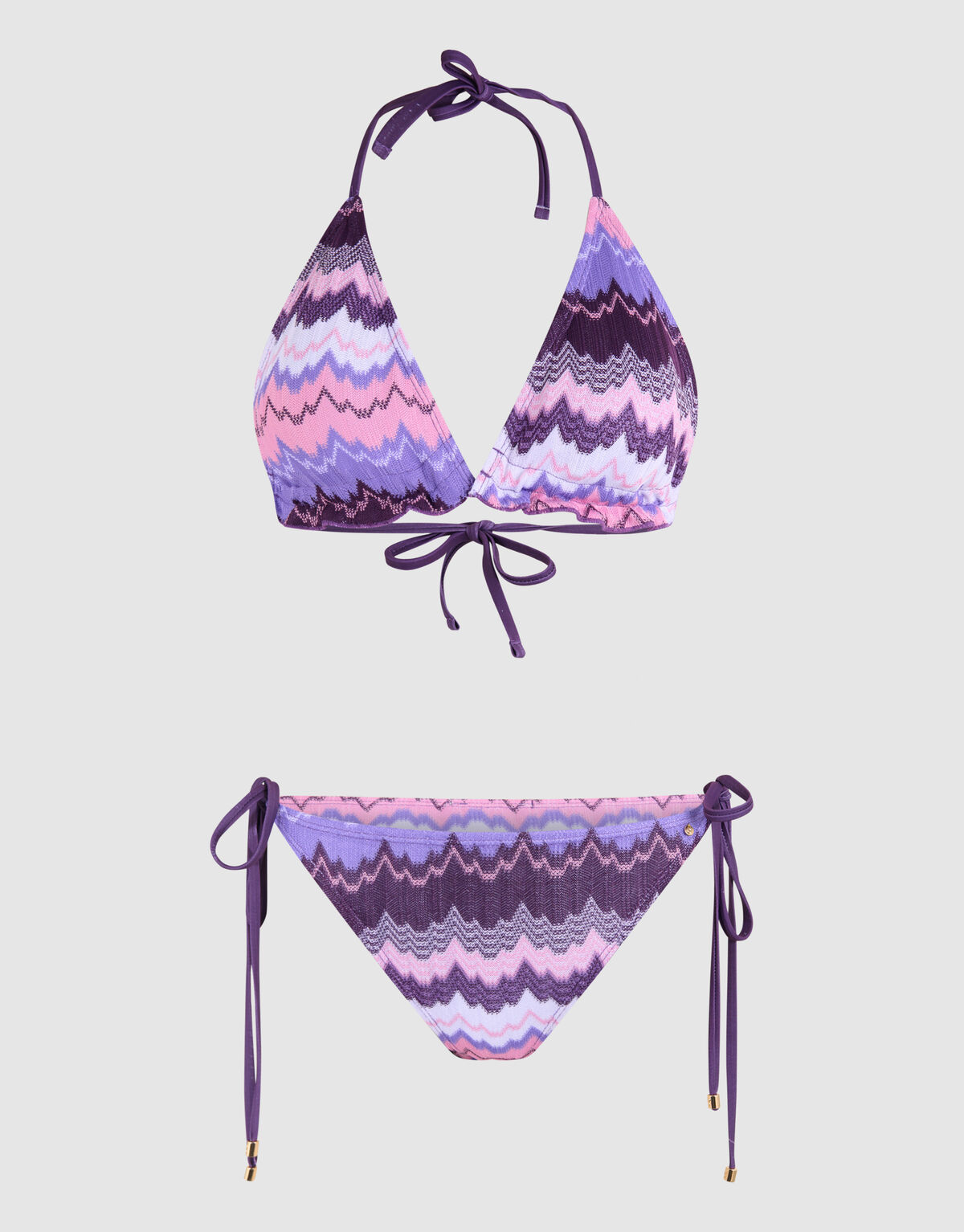 Printed Bikini Broekje Paars SHOEBY ACCESSOIRES