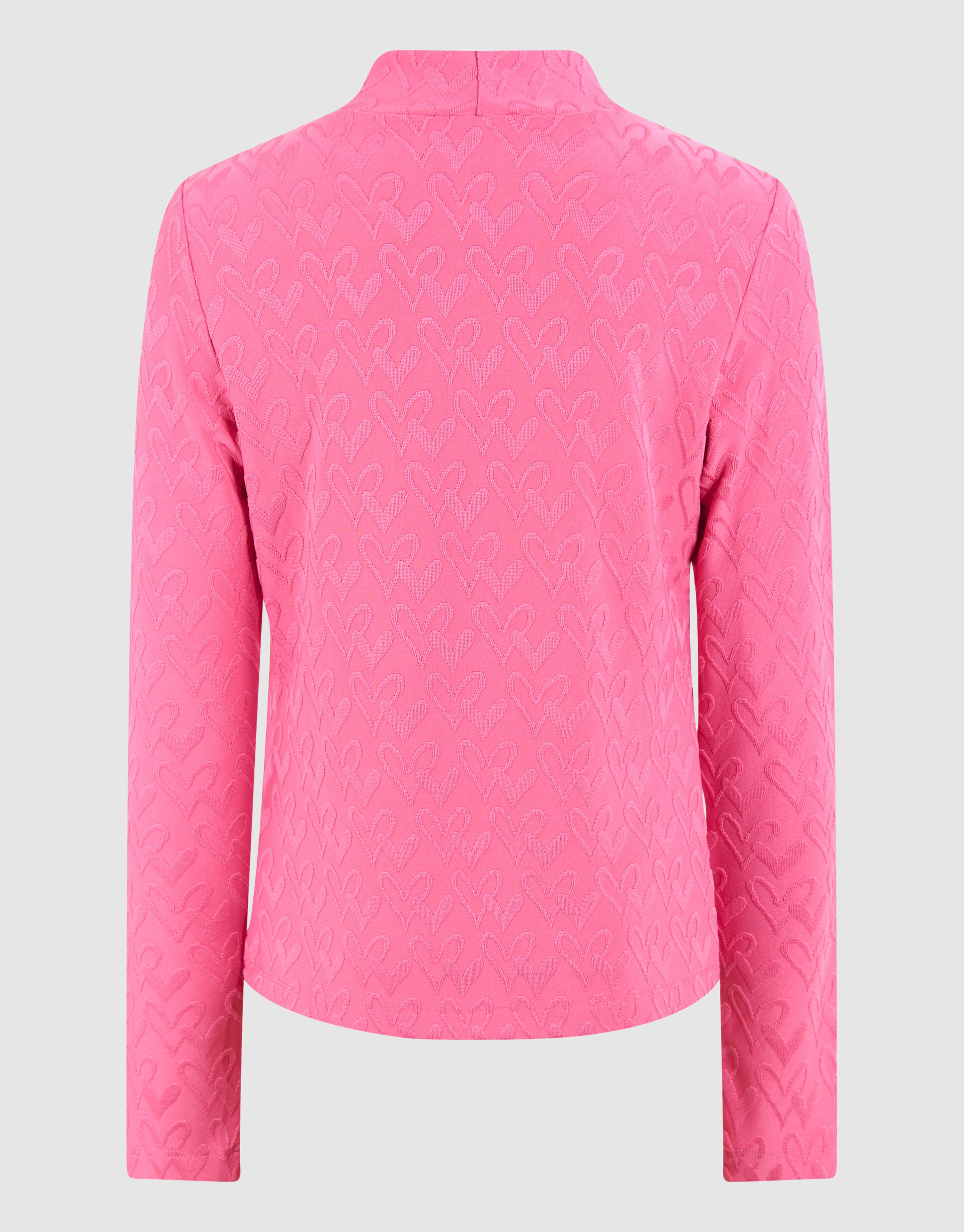 Heart Jersey Top Roze SHOEBY GIRLS