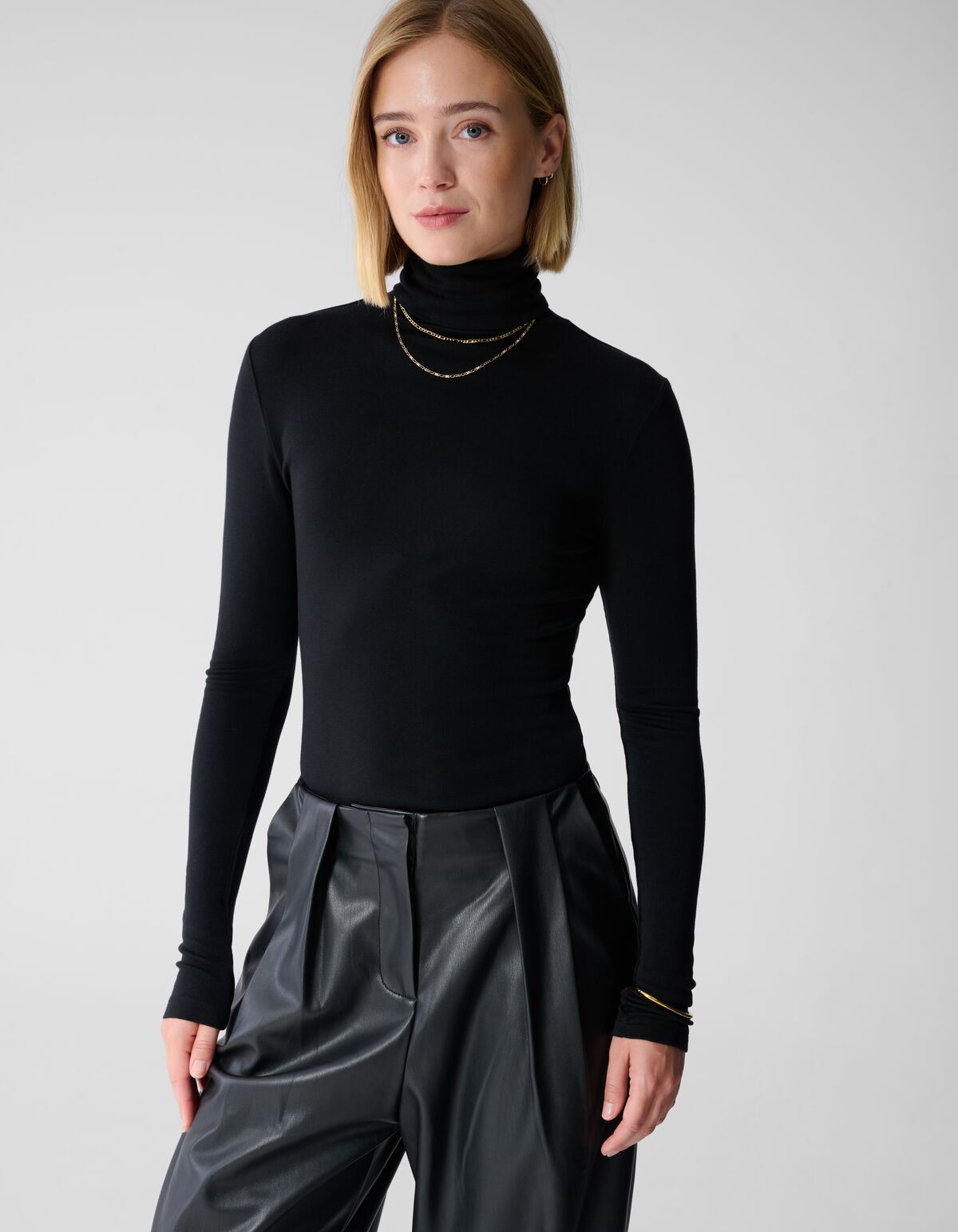 Col Longsleeve Top Zwart By Lonneke SHOEBY WOMEN