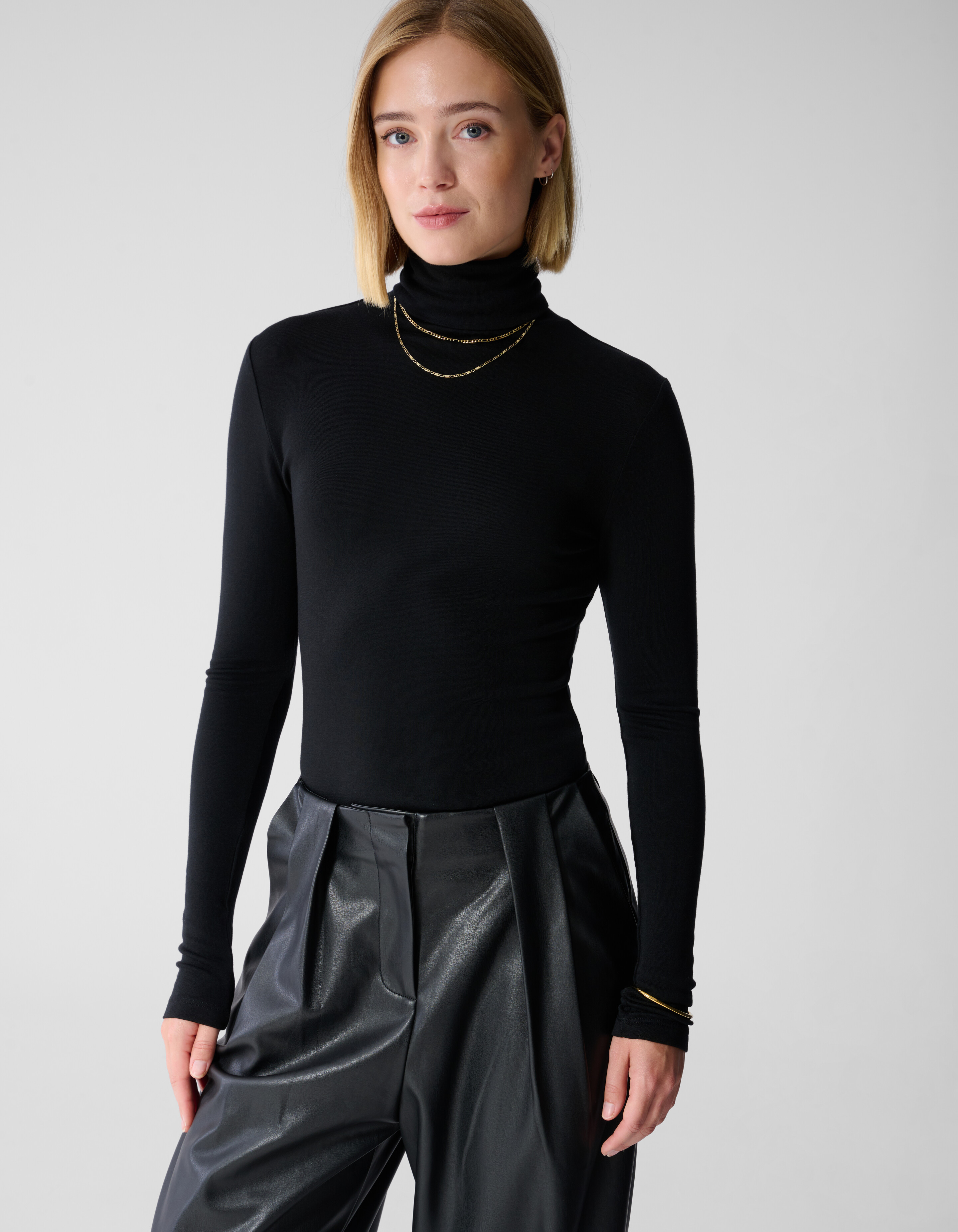 Col Longsleeve Top Zwart By Lonneke SHOEBY WOMEN
