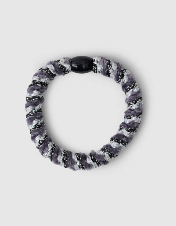 Lurex Haarelastiek Grijs SHOEBY ACCESSOIRES