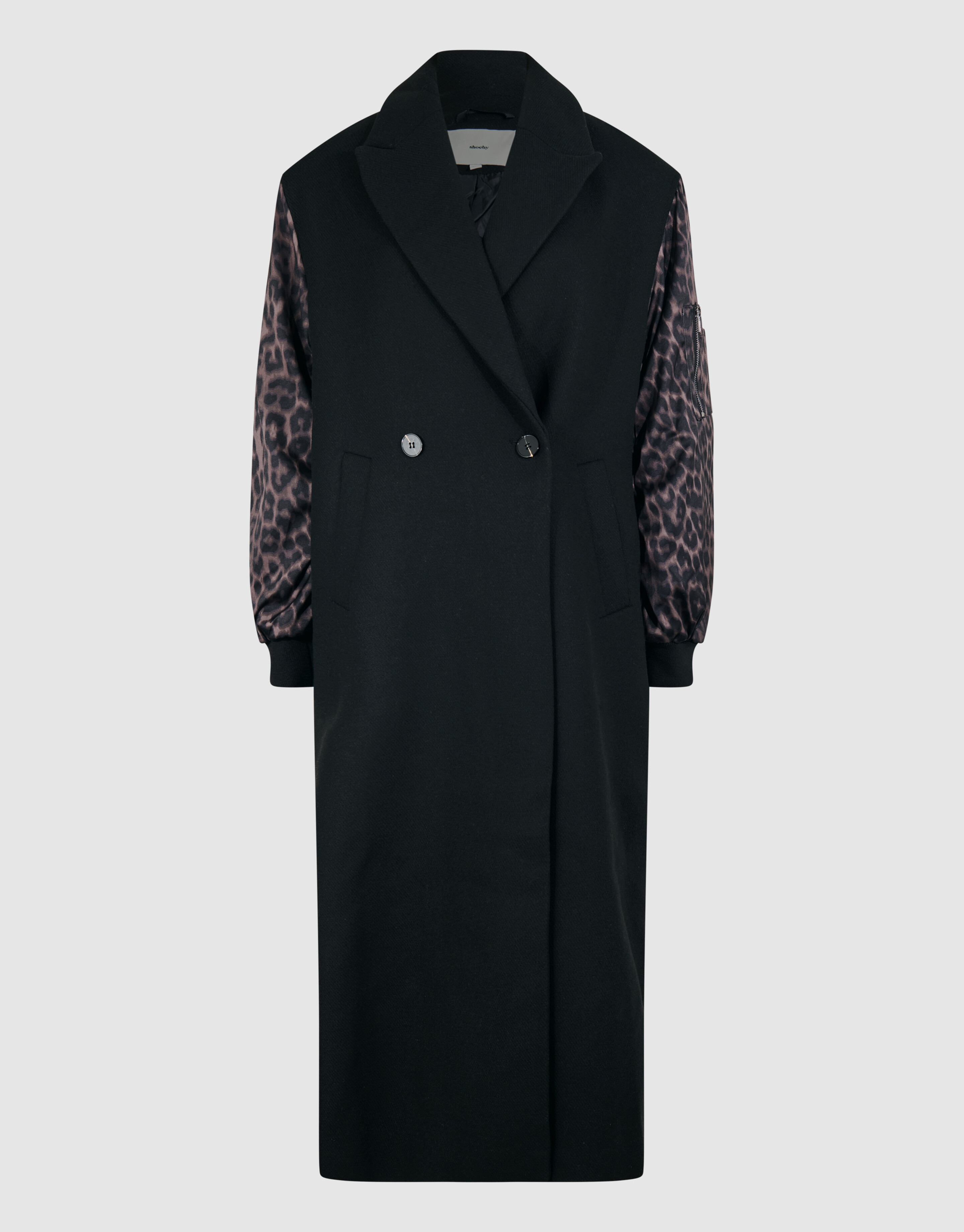 Jacquard Combi Bomber Jas Zwart SHOEBY WOMEN