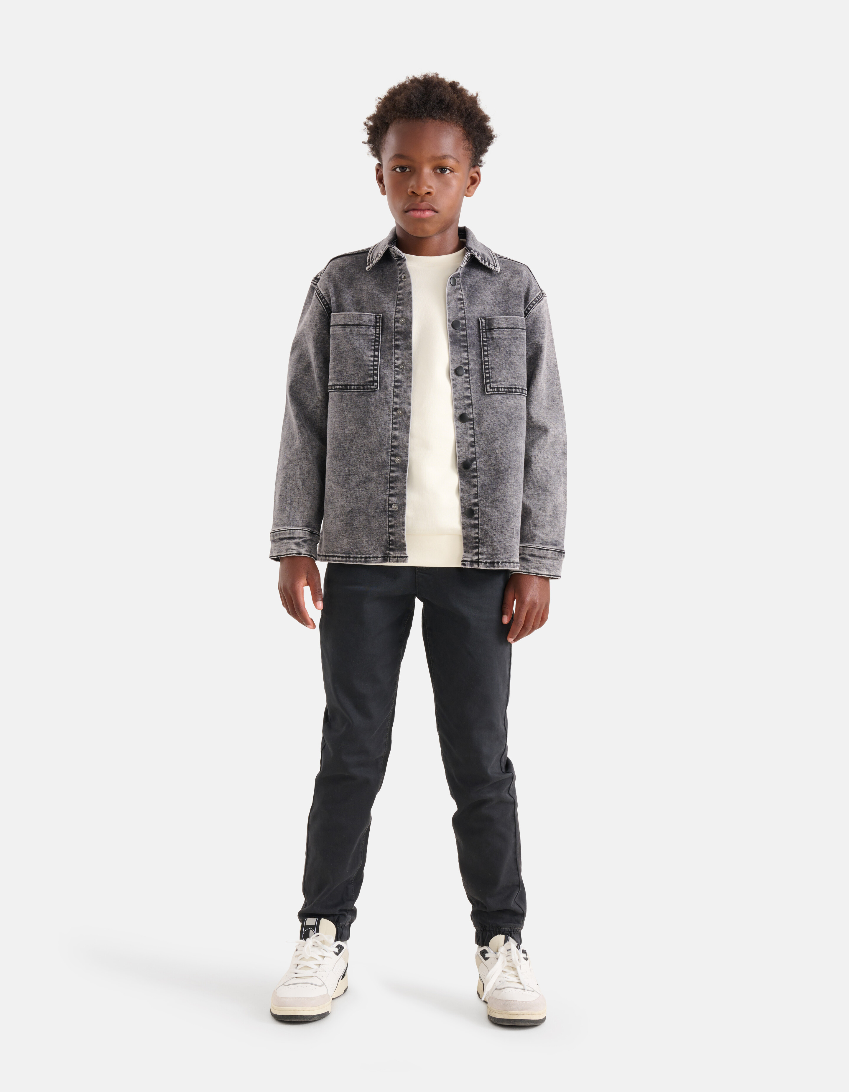 Denim Overshirt Grijs SHOEBY BOYS