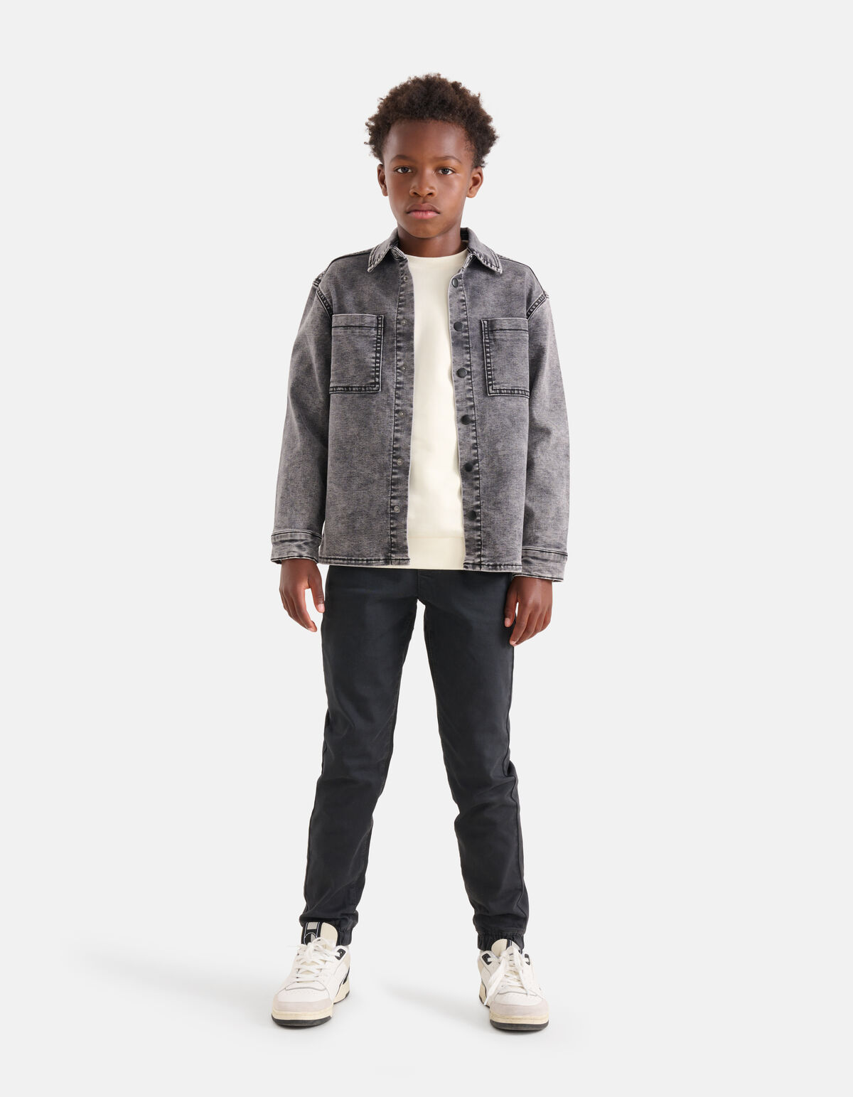 Denim Overshirt Grijs SHOEBY BOYS