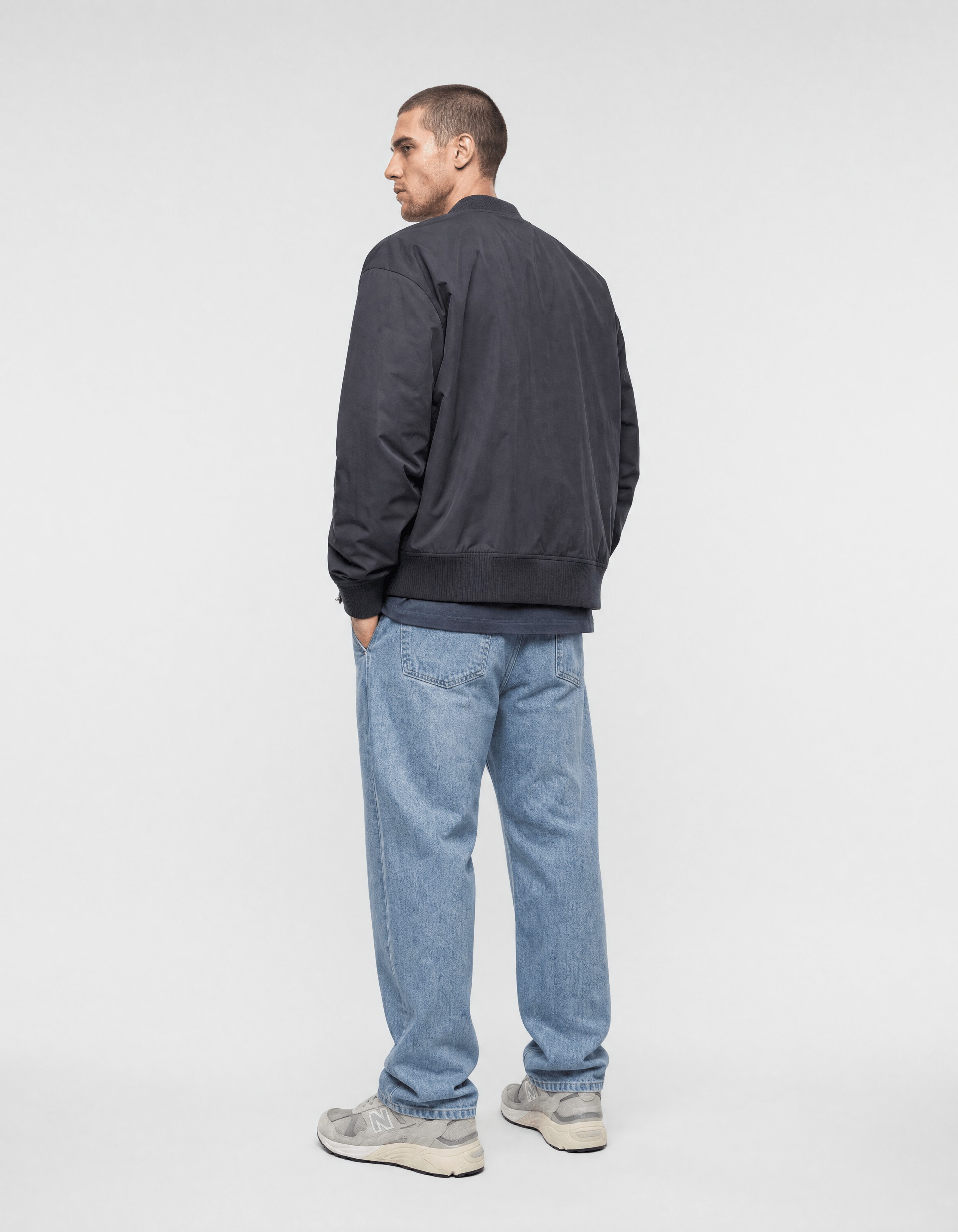 Bomber Jack Donkergrijs SHOEBY MEN